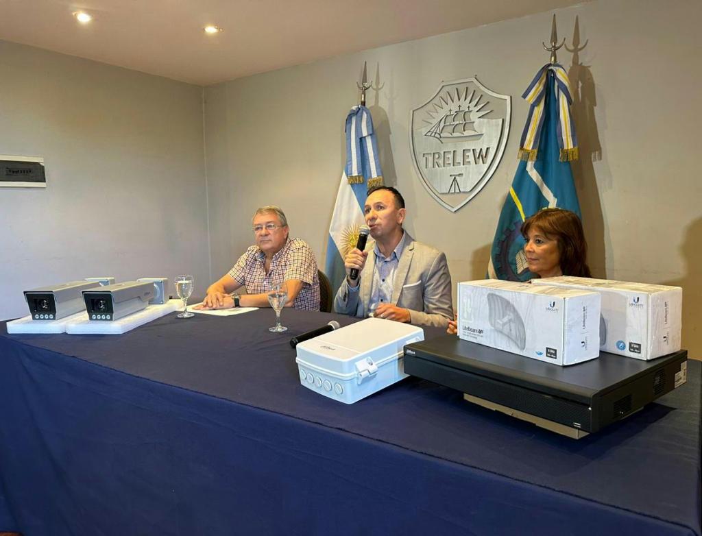 Se anunció la entrega de cámaras de seguridad para el Centro de Monitoreo de&nbsp;Trelew