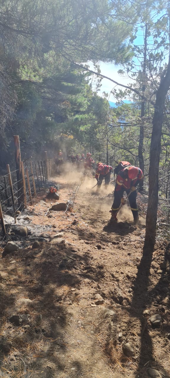 Continúa el trabajo para controlar incendio en cercanías de&nbsp;Epuyén