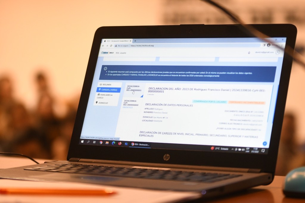 Educación: El Gobierno de la Provincia presentó el nuevo sistema de carga de Declaraciones&nbsp;Juradas