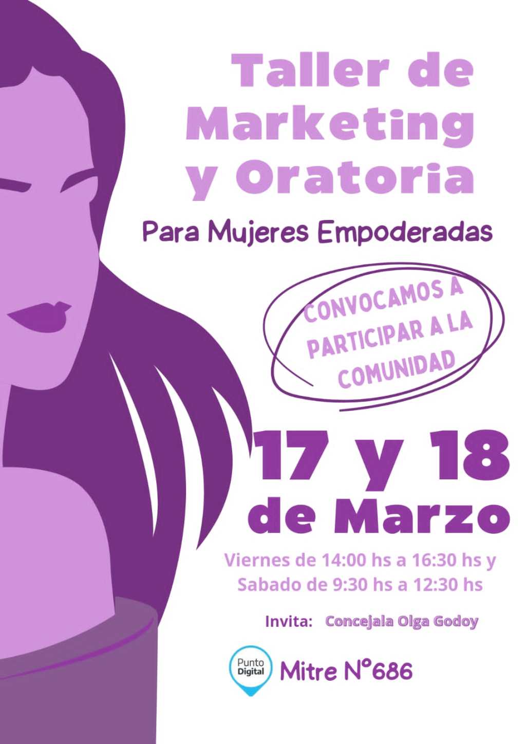 El Municipio de Trelew dictará Taller de Marketing y Oratoria para Mujeres&nbsp;Empoderadas