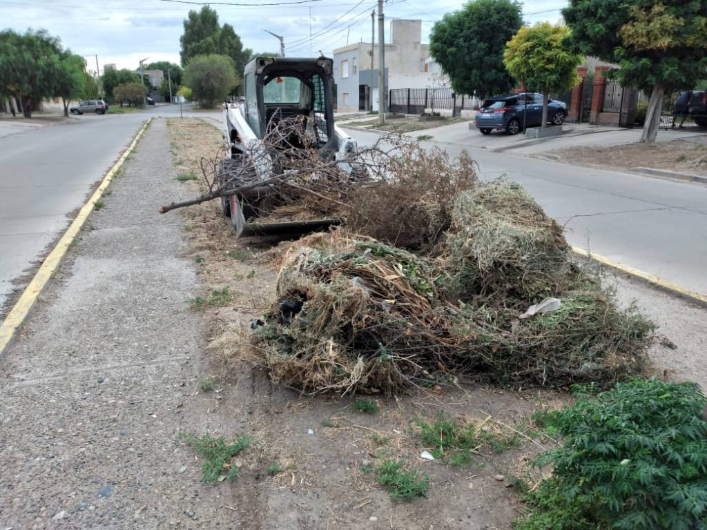 Trelew continúa con trabajos de mantenimiento y limpieza en varios sectores de la&nbsp;ciudad