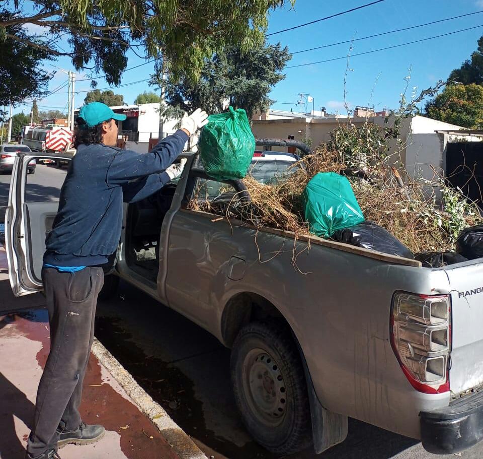 El Municipio de Trelew concretó trabajos de limpieza y mantenimiento en espacios&nbsp;públicos