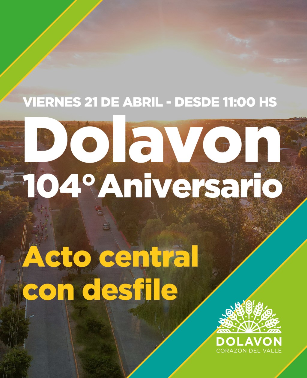 Dolavon se prepara para el acto central por el 104º&nbsp;Aniversario