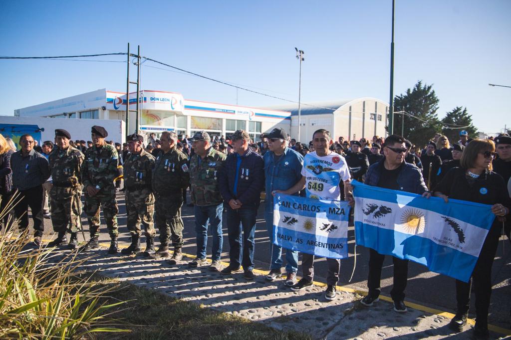 Rawson homenajeó a los ex combatientes de Malvinas a 41 años de la&nbsp;Guerra