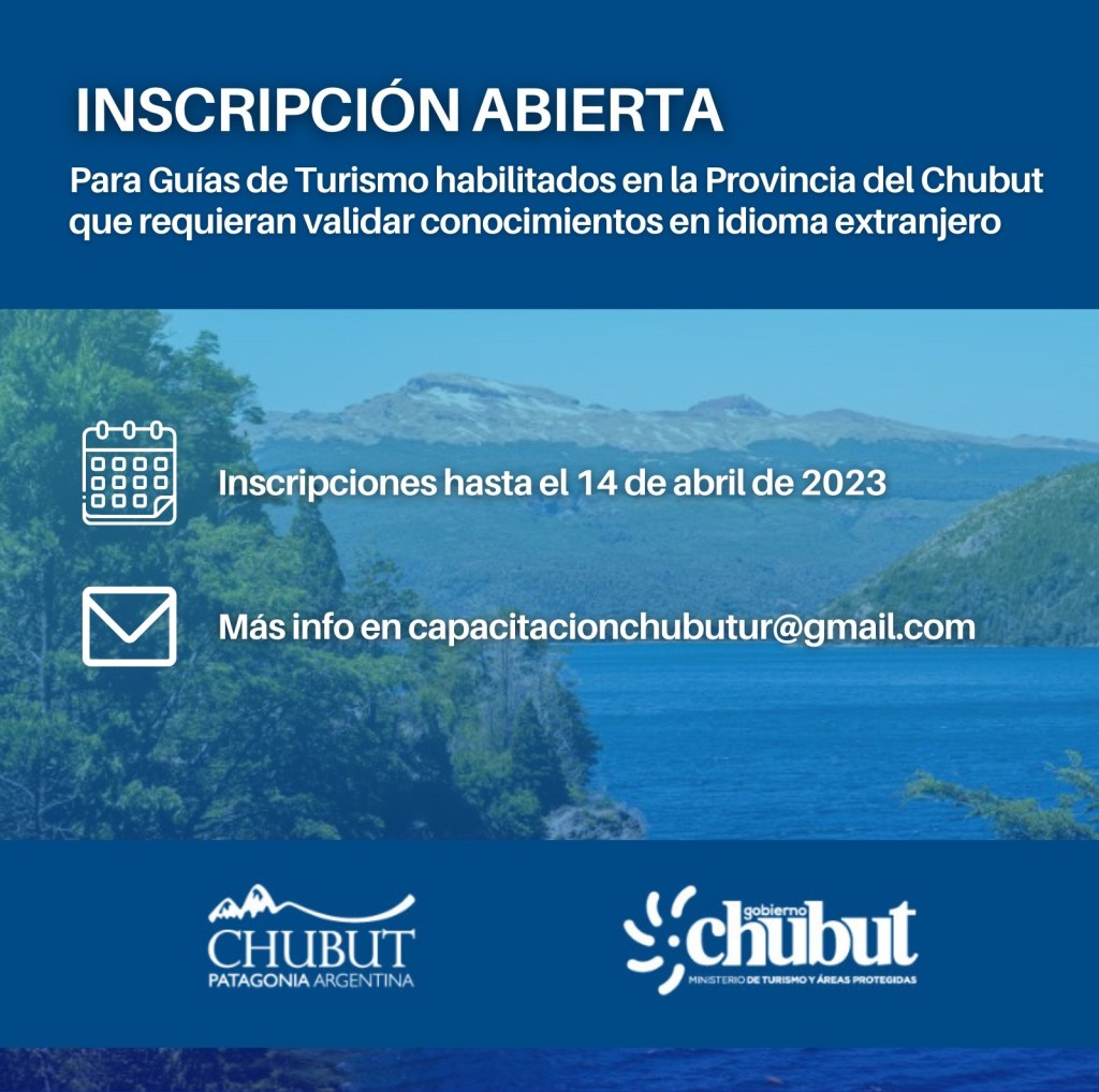 Inscripción abierta para Guías de Turismo habilitados en la provincia que requieran validar conocimientos en idioma&nbsp;extranjero