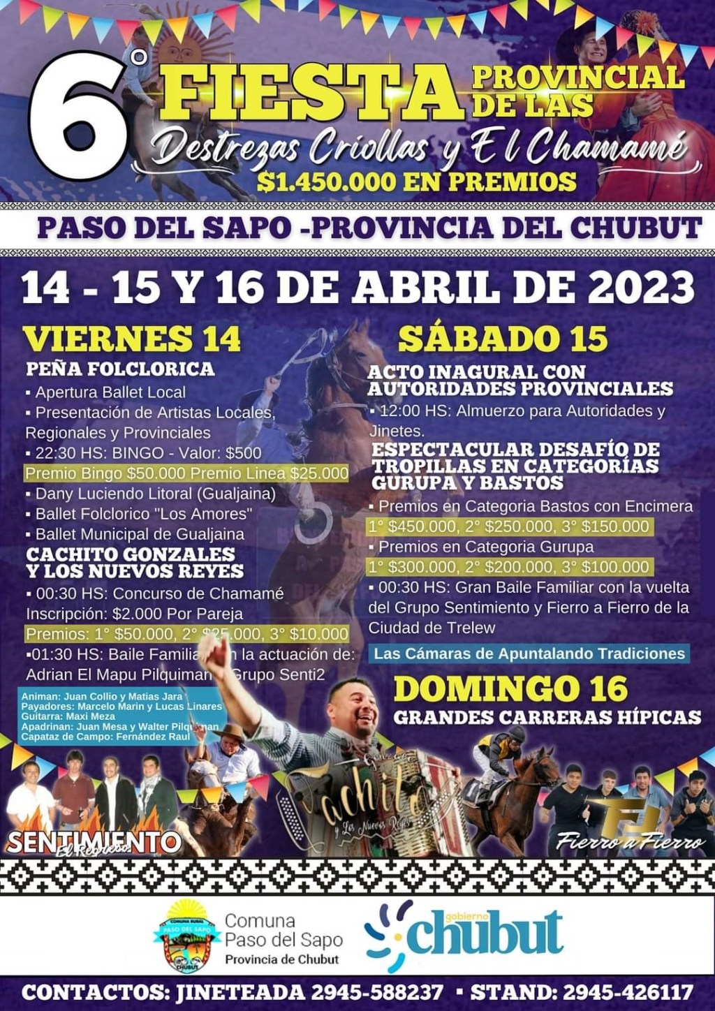 Este fin de semana se celebrará la 6° edición de la Fiesta Provincial de las Destrezas Criollas y el&nbsp;Chamamé