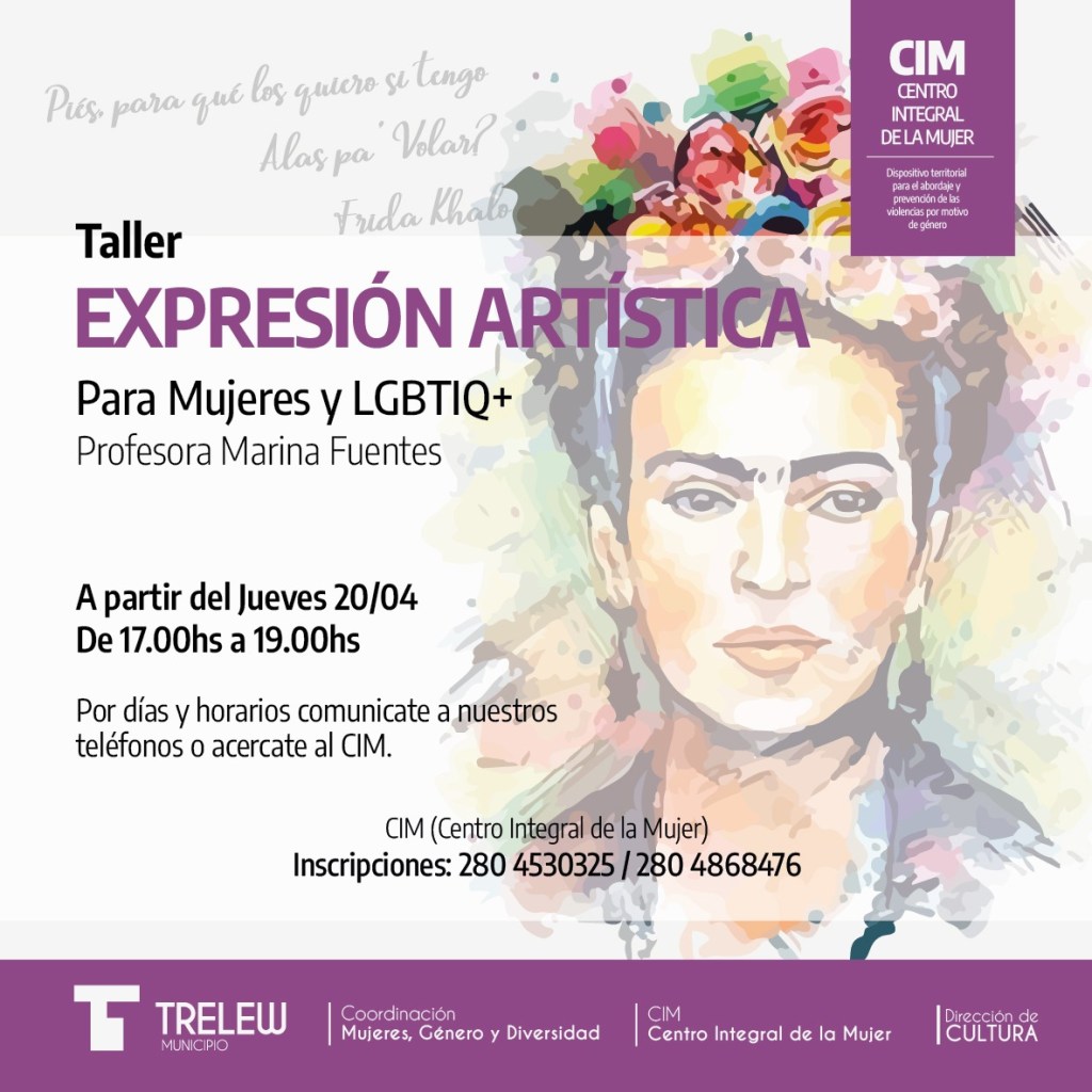 El Municipio de Trelew lanza taller de Expresión Artística para mujeres y la comunidad&nbsp;LGBTIQ+