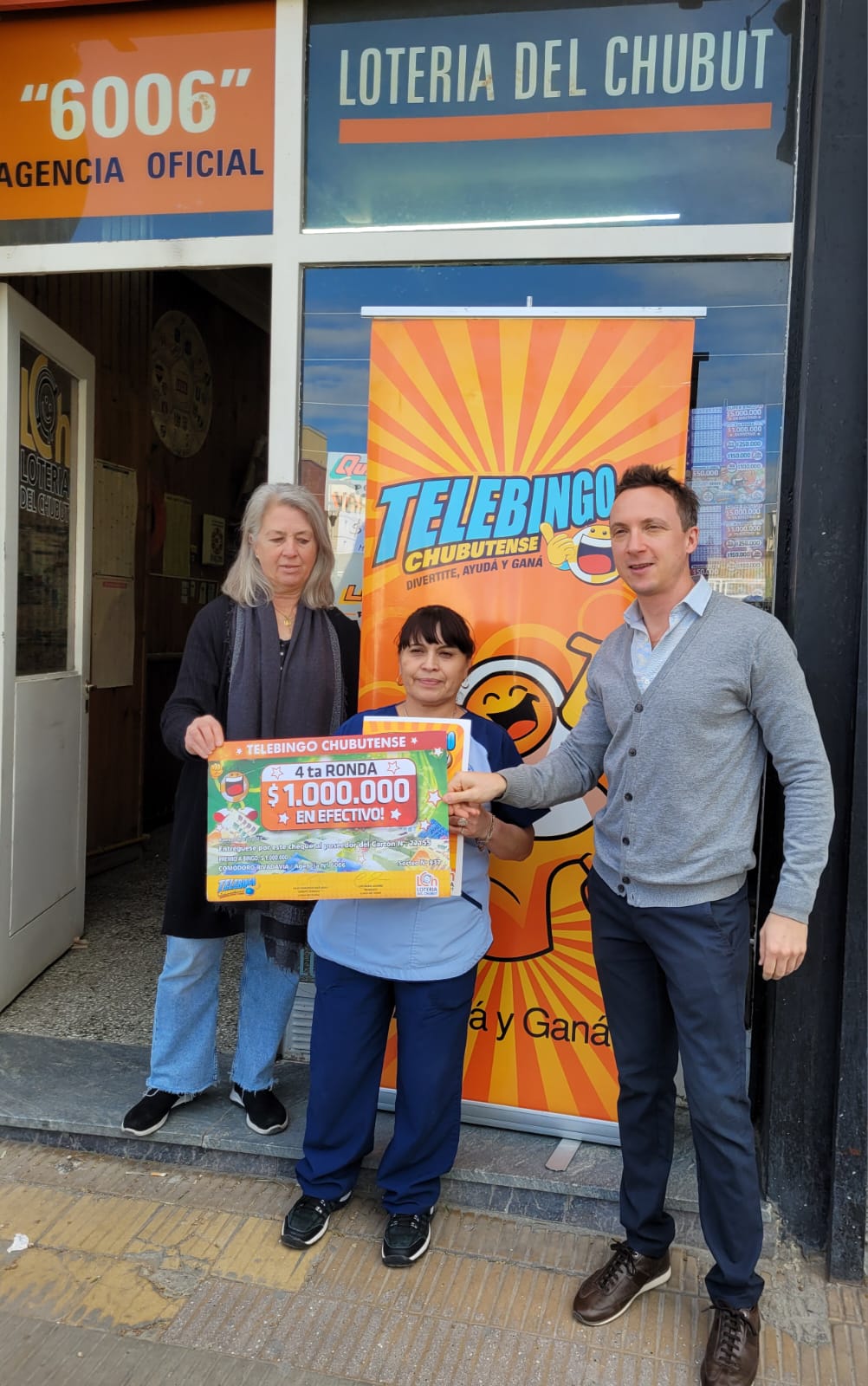 Lotería del Chubut entregó un premio de un millón de pesos a vecina de Comodoro&nbsp;Rivadavia