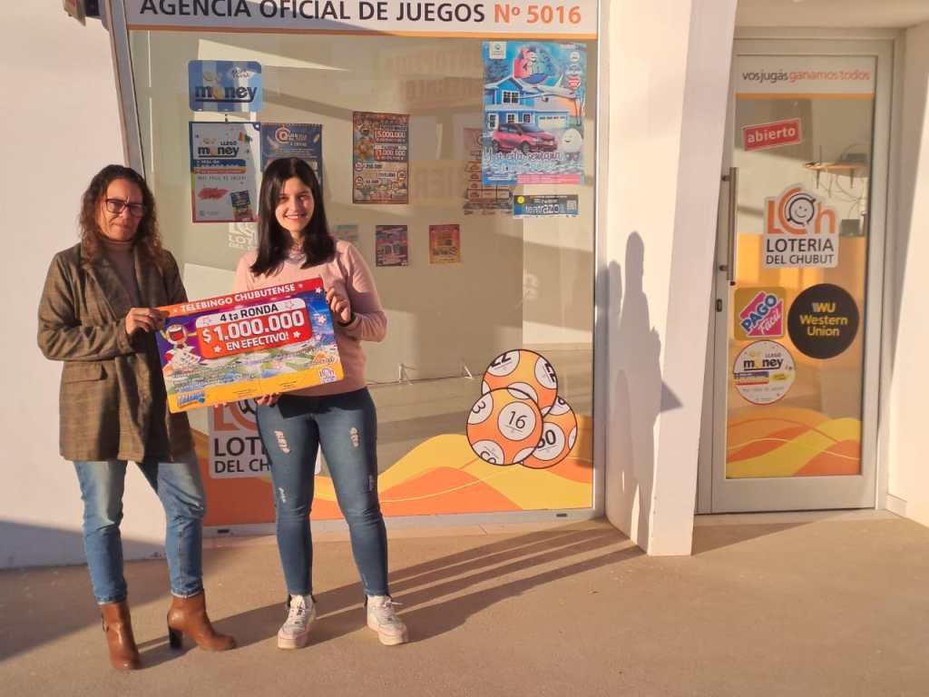 Lotería del Chubut entregó un millón de pesos a una vecina de Puerto&nbsp;Madryn