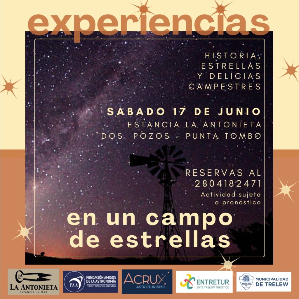 Trelew: Observación astronómica a cielo abierto y delicias&nbsp;campestres