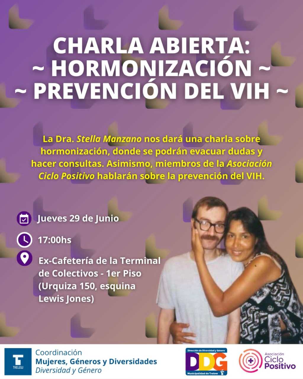 Trelew: Charla abierta sobre hormonización en las adolescencias y prevención del&nbsp;HIV