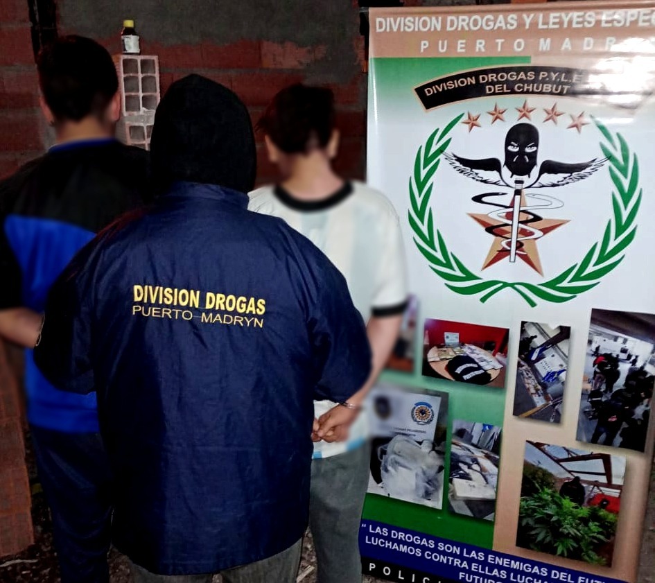 Puerto Madryn: La Policía del Chubut detuvo a dos hermanos por narcomenudeo