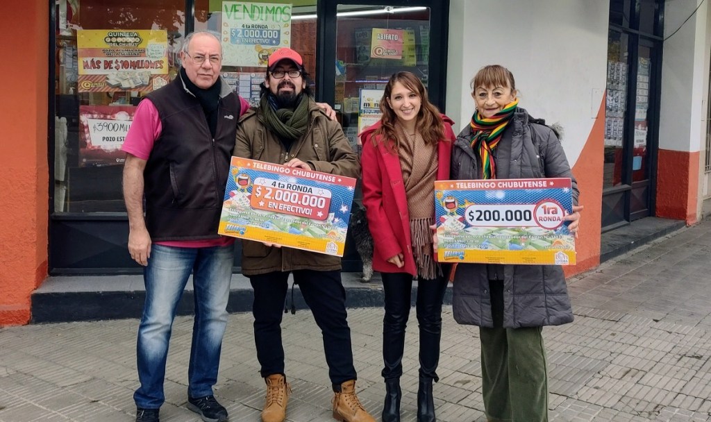 Lotería del Chubut premió por más de 2 millones de pesos a vecinos de Esquel 