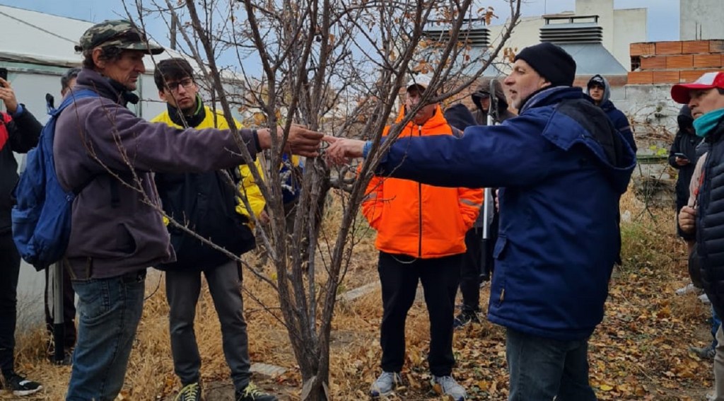 Con más de 30 de participantes, se realizó la capacitación de Poda de Árboles Frutales en&nbsp;Rawson