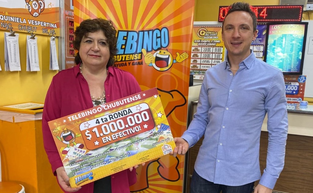 Lotería del Chubut premió por segunda vez a un apostador del&nbsp;Telebingo
