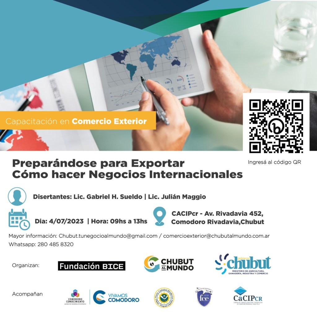 Invitan a participar de una capacitación en Comercio Exterior para PyMES y&nbsp;emprendedores