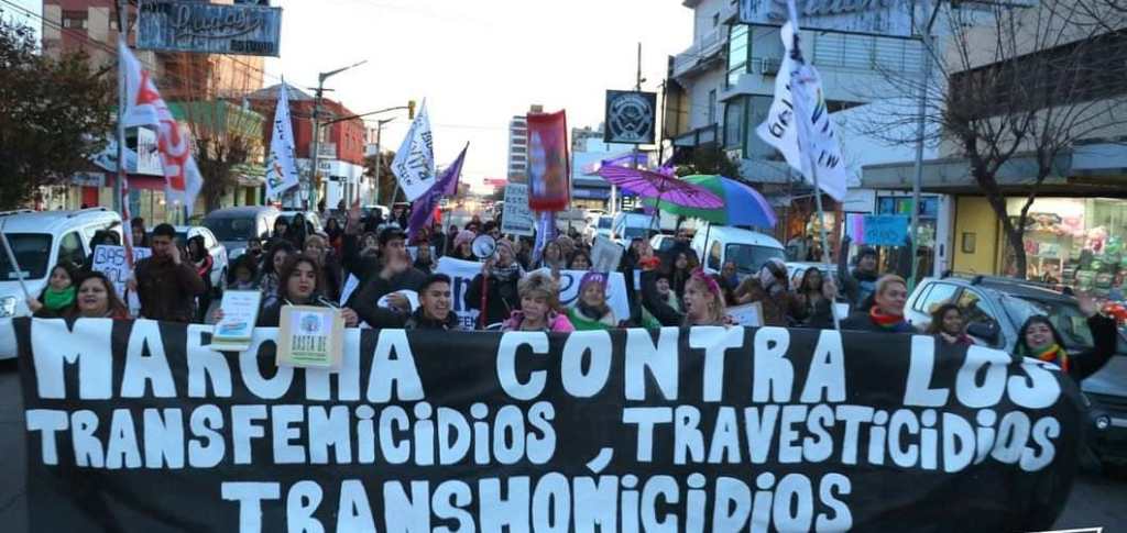 MARCHA CONTRA LOS TRAVESTICIDIOS, TRANSFEMICIDIOS Y&nbsp;TRANSHOMICIDIOS