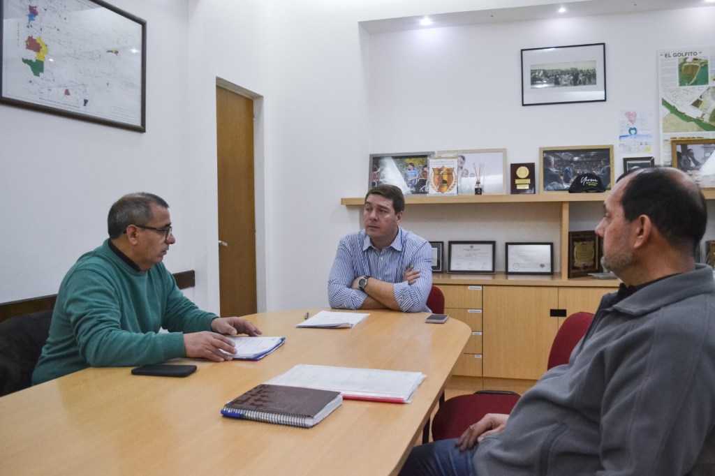 El intendente Biss se reunió con integrantes del Centro de Veteranos de Guerra de&nbsp;Rawson