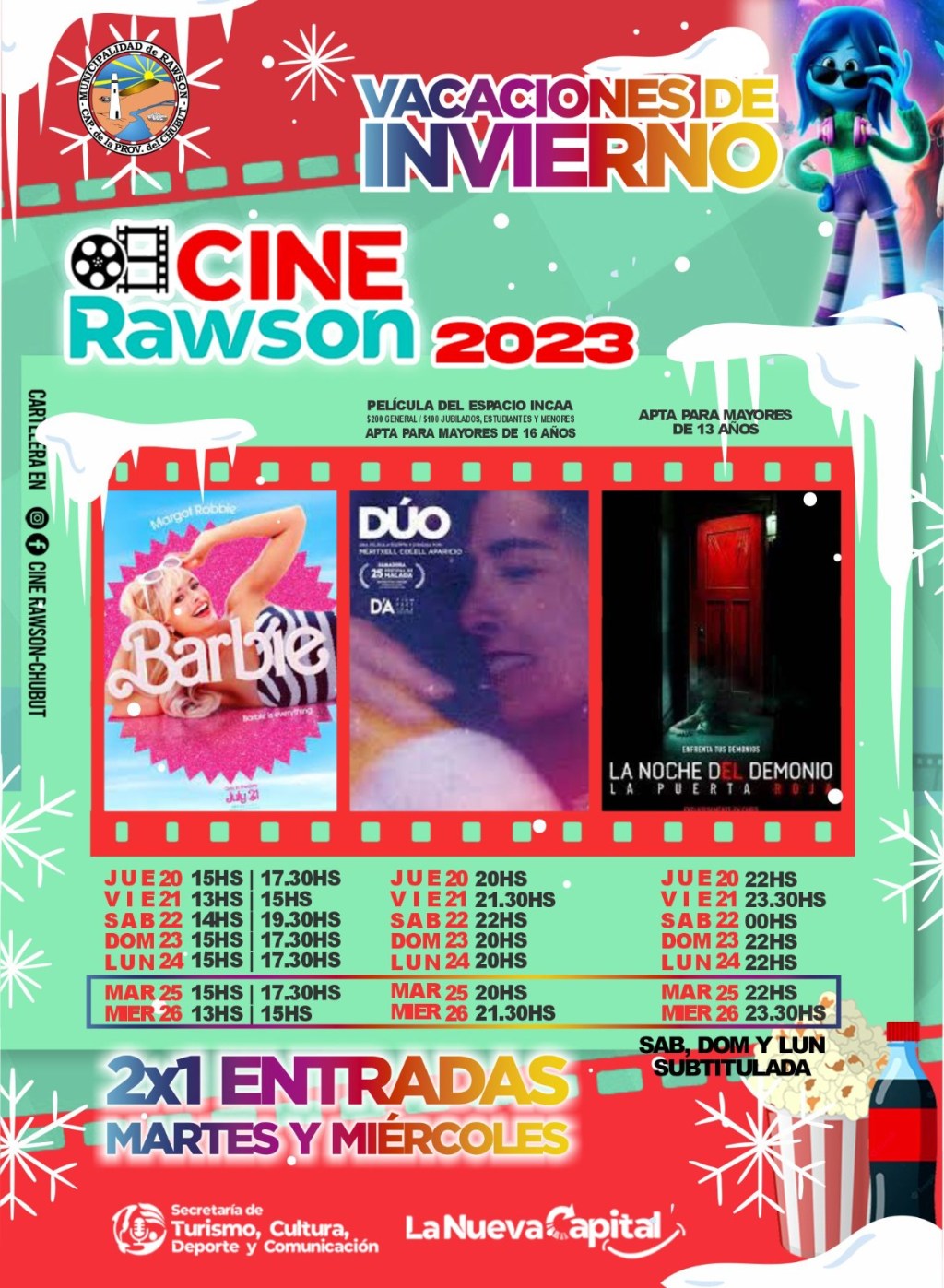 Cine Rawson estrena “Barbie”, la película sensación a nivel mundial 