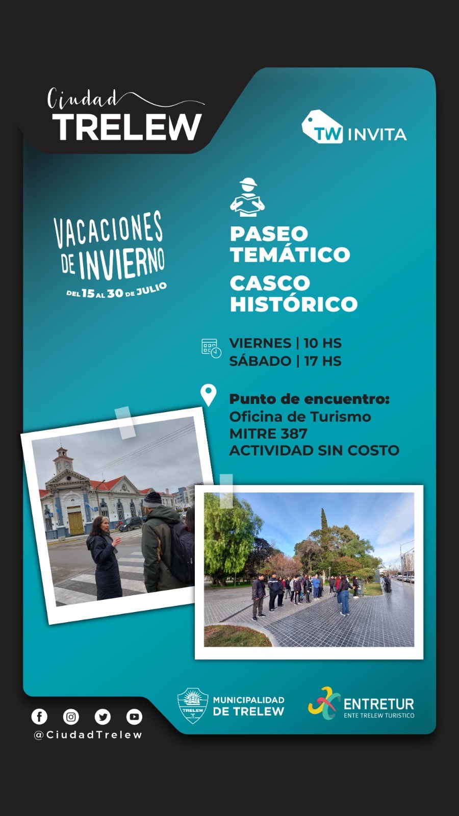 Variedad de propuestas turísticas en Trelew por las vacaciones de&nbsp;invierno