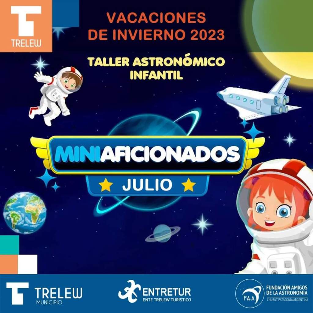 Trelew: El Municipio lanza nuevo Taller Astronómico&nbsp;Infantil