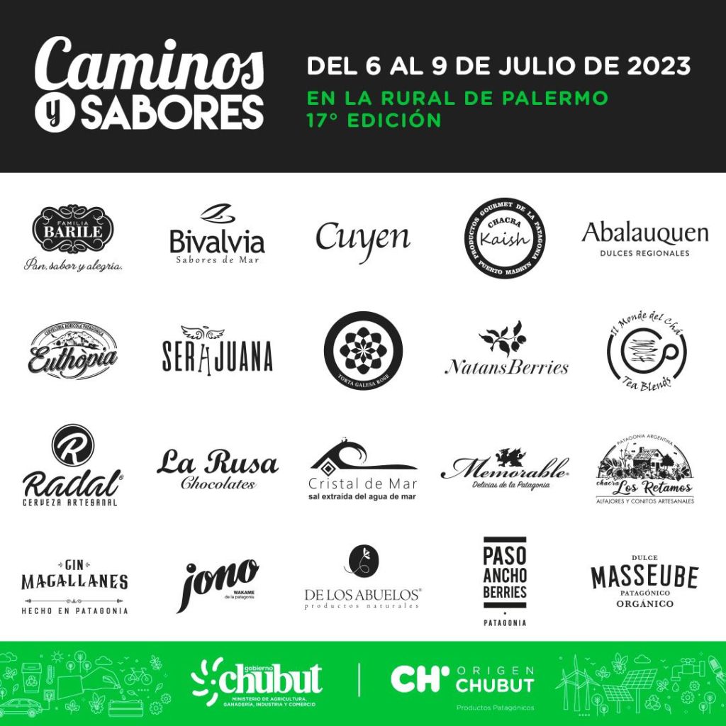 Emprendimientos de Chubut participarán en la Feria Federal “Caminos y Sabores&nbsp;2023”