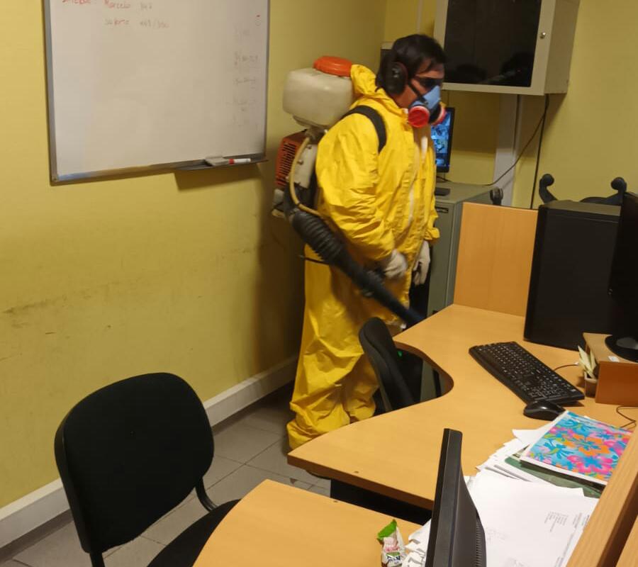 El Municipio de Trelew continúa con tareas fumigación y&nbsp;desinfección