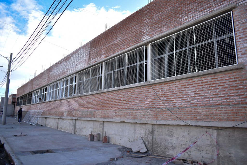 El Gobierno Provincial avanza en la construcción de la Escuela N° 7707 de Puerto&nbsp;Madryn