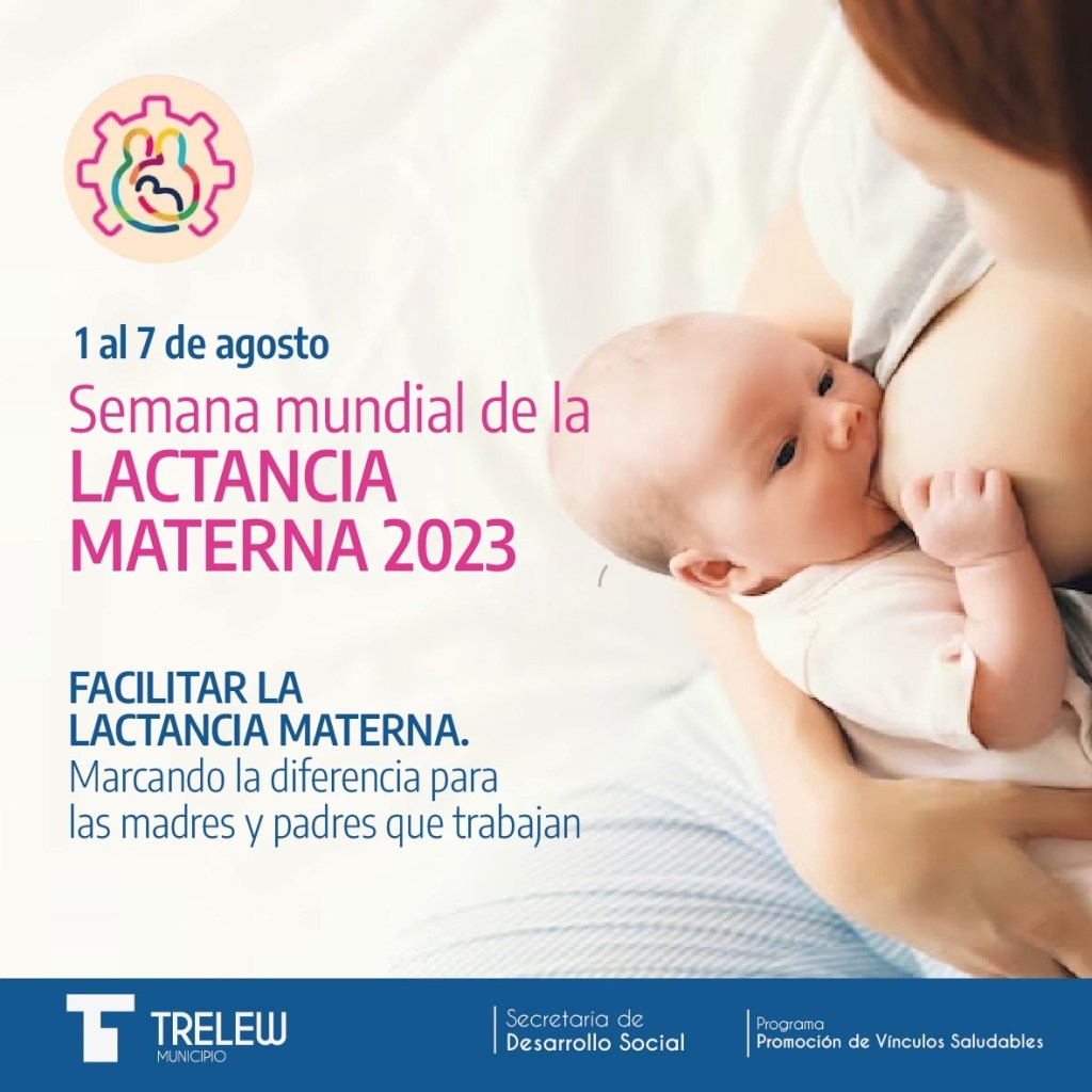 El Municipio de Trelew impulsa actividades por la Semana Mundial de la Lactancia&nbsp;Materna