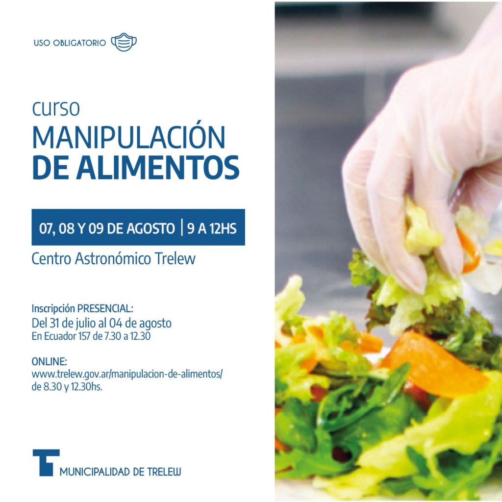 Comienzan las inscripciones para cursos gratuitos de manipulación de&nbsp;alimentos