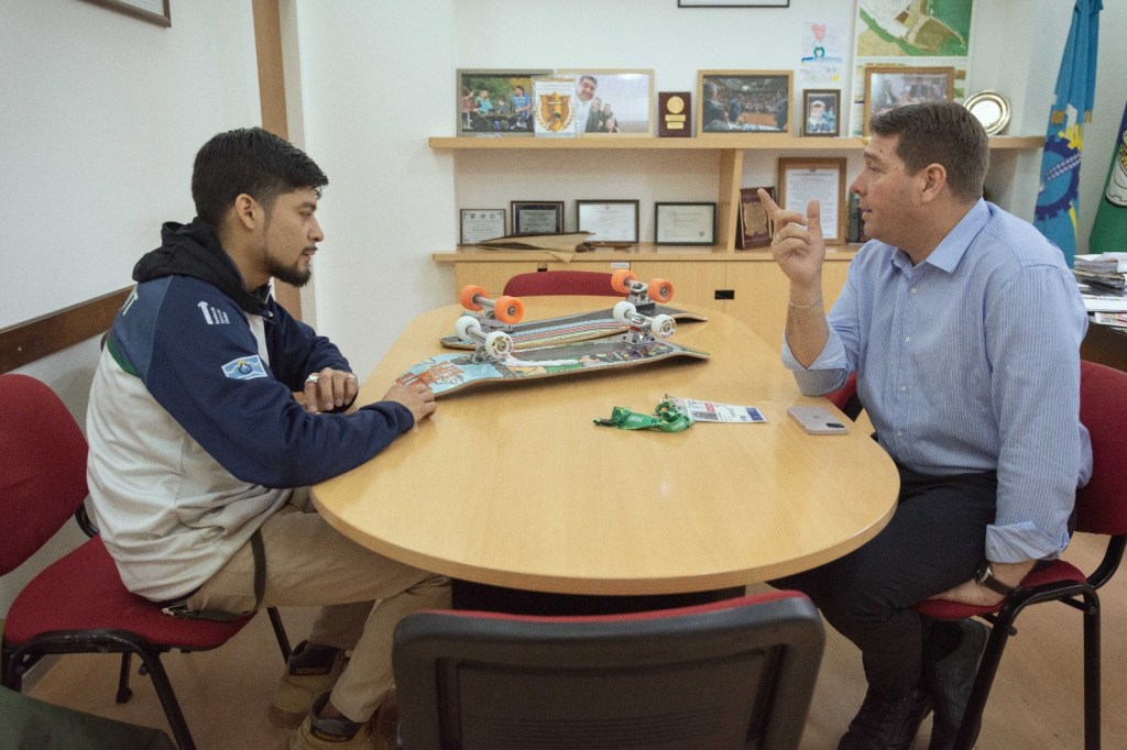 Biss recibió a referente de deportes urbanos para conversar sobre espacios&nbsp;recreativos