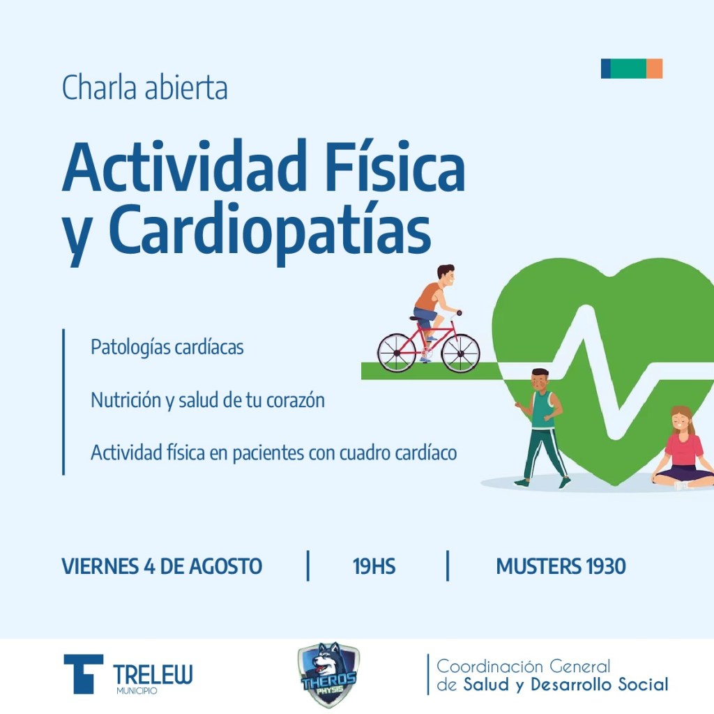 El Municipio de Trelew brindará una disertación sobre cuidados&nbsp;cardíacos