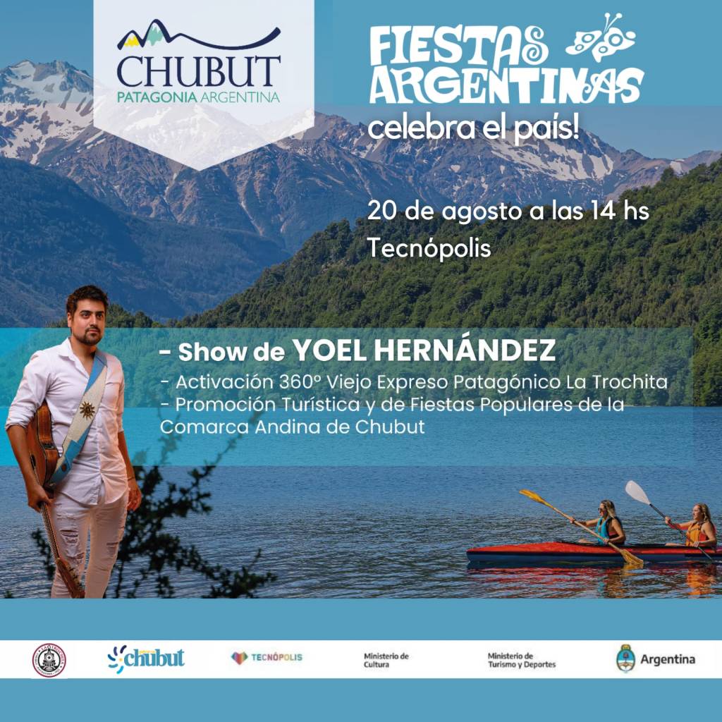 Chubut promocionará en Tecnópolis el atractivo cultural y turístico de sus tradicionales fiestas&nbsp;populares