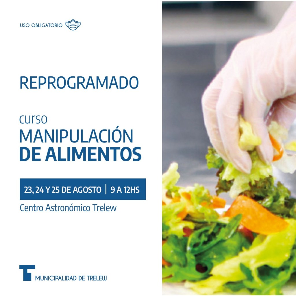 Se reprograma el curso de manipulación de&nbsp;alimentos