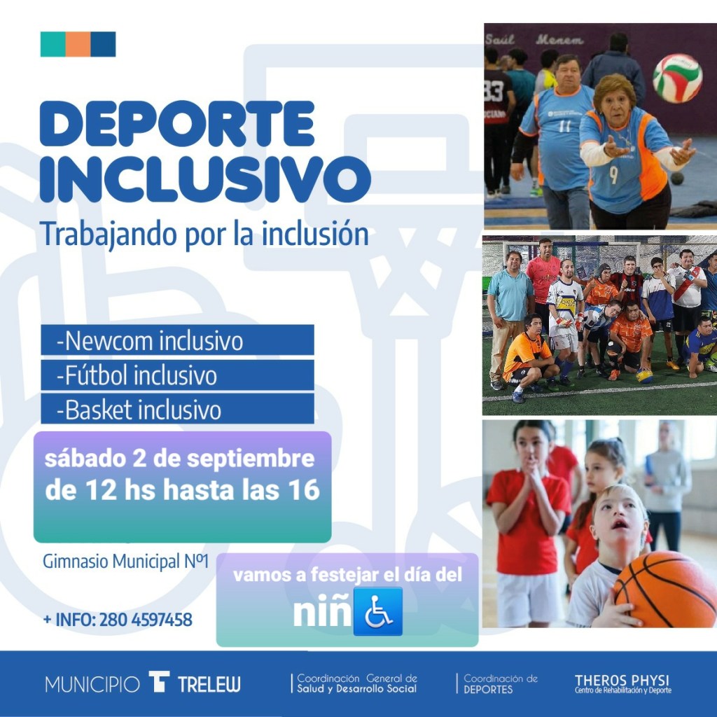 El Municipio de Trelew prepara un nuevo encuentro de deporte&nbsp;inclusivo