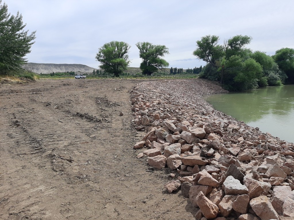 Provincia culminó con los trabajos de limpieza en la costa del Río&nbsp;Chubut