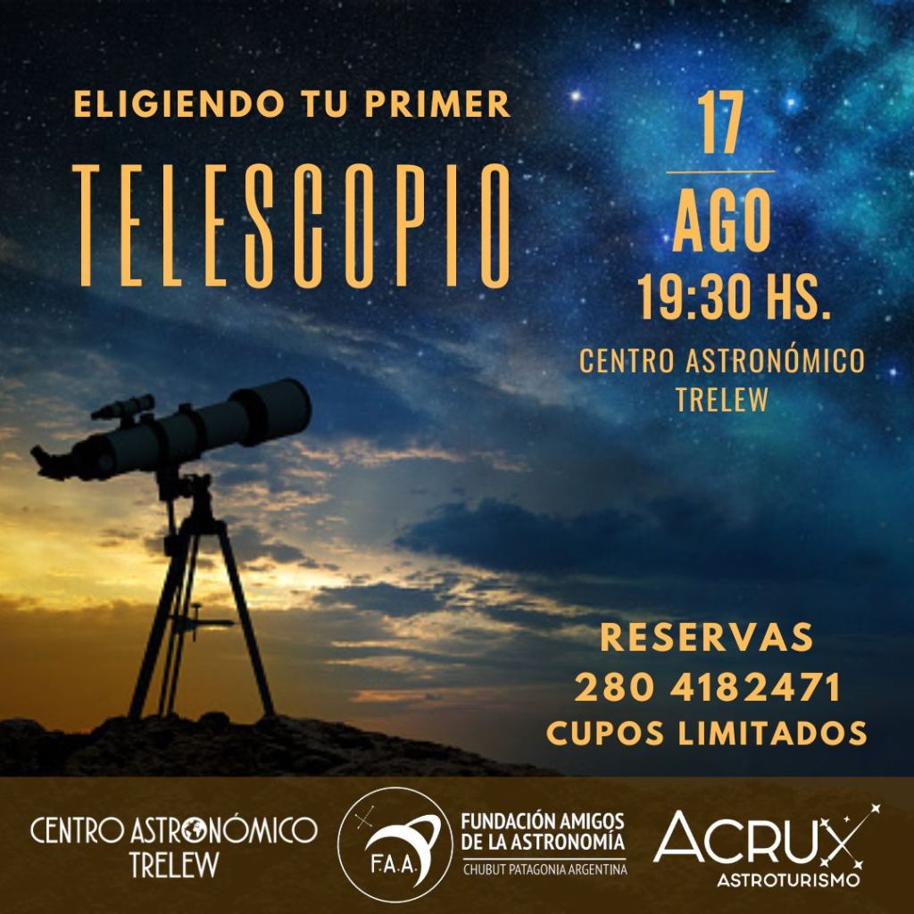 Charla en el Centro Astronómico Trelew: «Eligiendo tu primer&nbsp;telescopio»