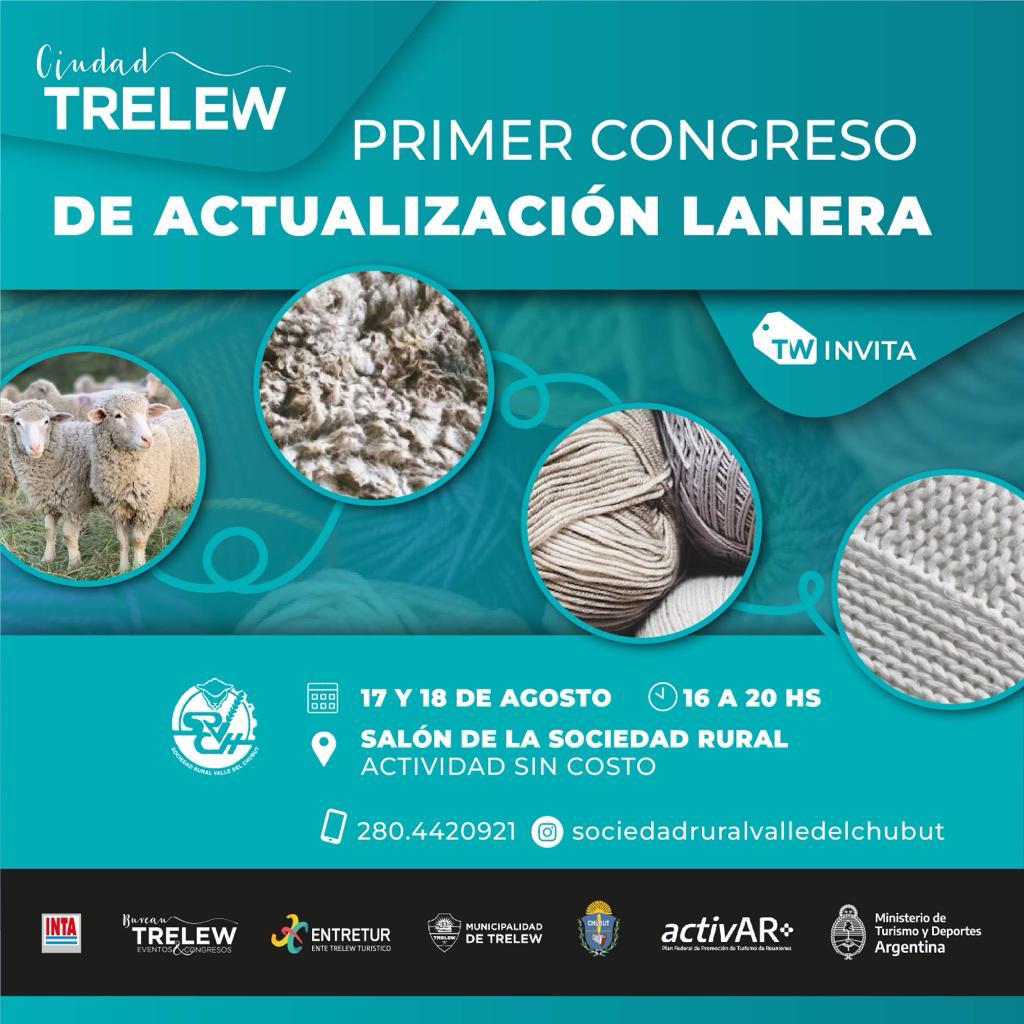 El Municipio de Trelew acompaña y promueve el 1° Congreso de Actualización&nbsp;Lanera