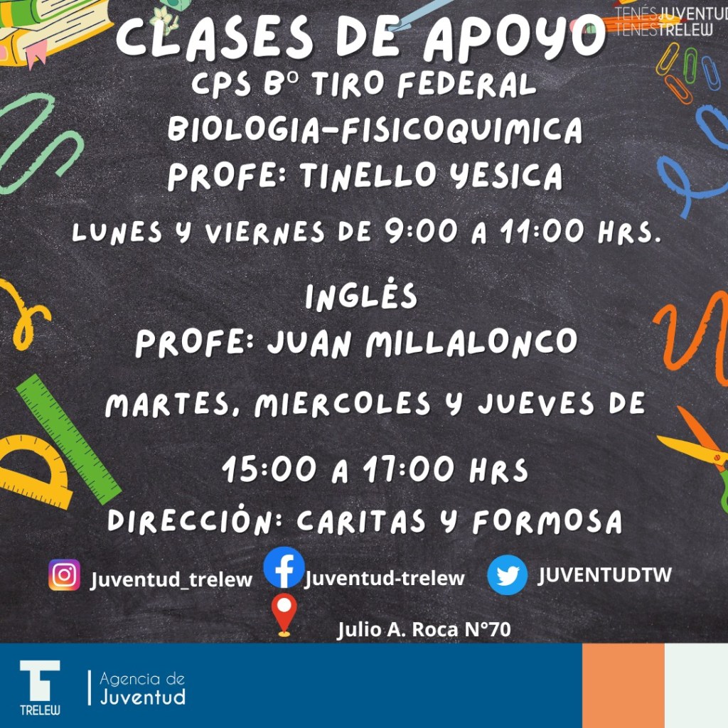 El Municipio de Trelew continúa  con las clases de apoyo&nbsp;escolar