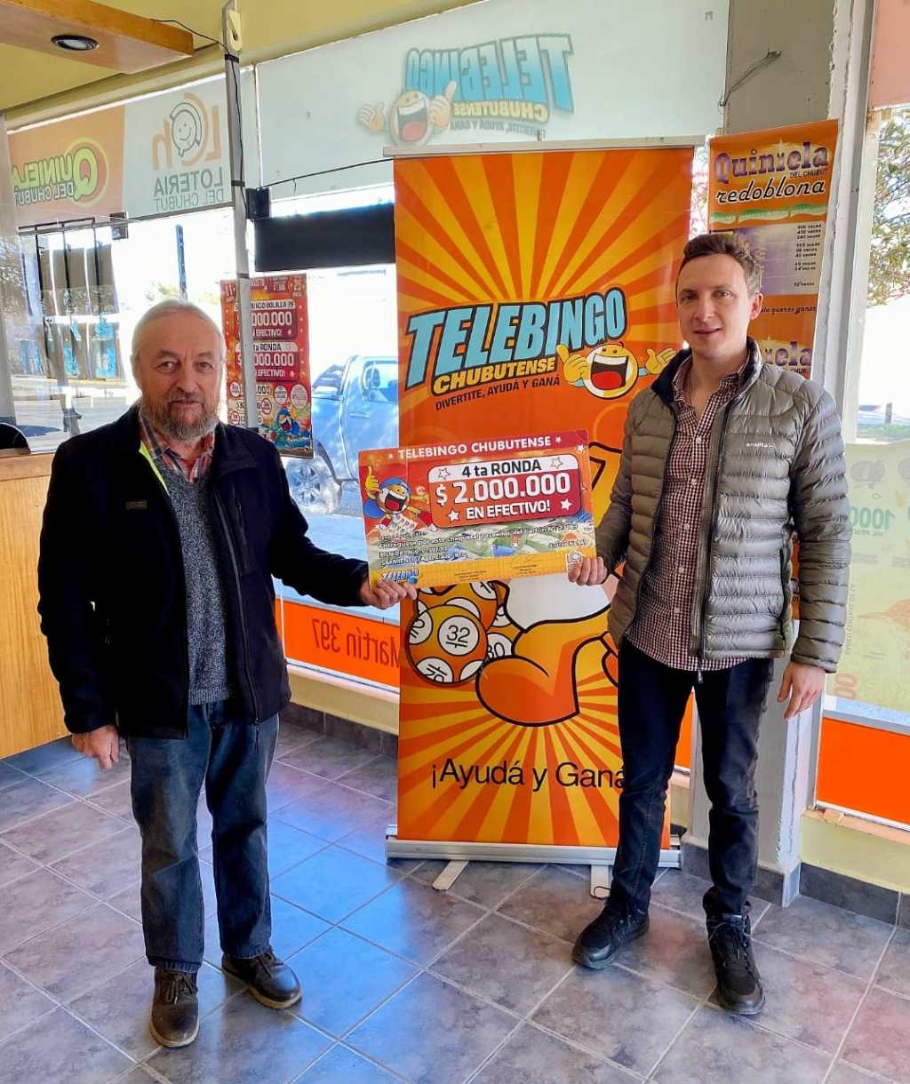 Lotería del Chubut premió a dos ganadores del Telebingo Chubutense con cuatro millones de&nbsp;pesos
