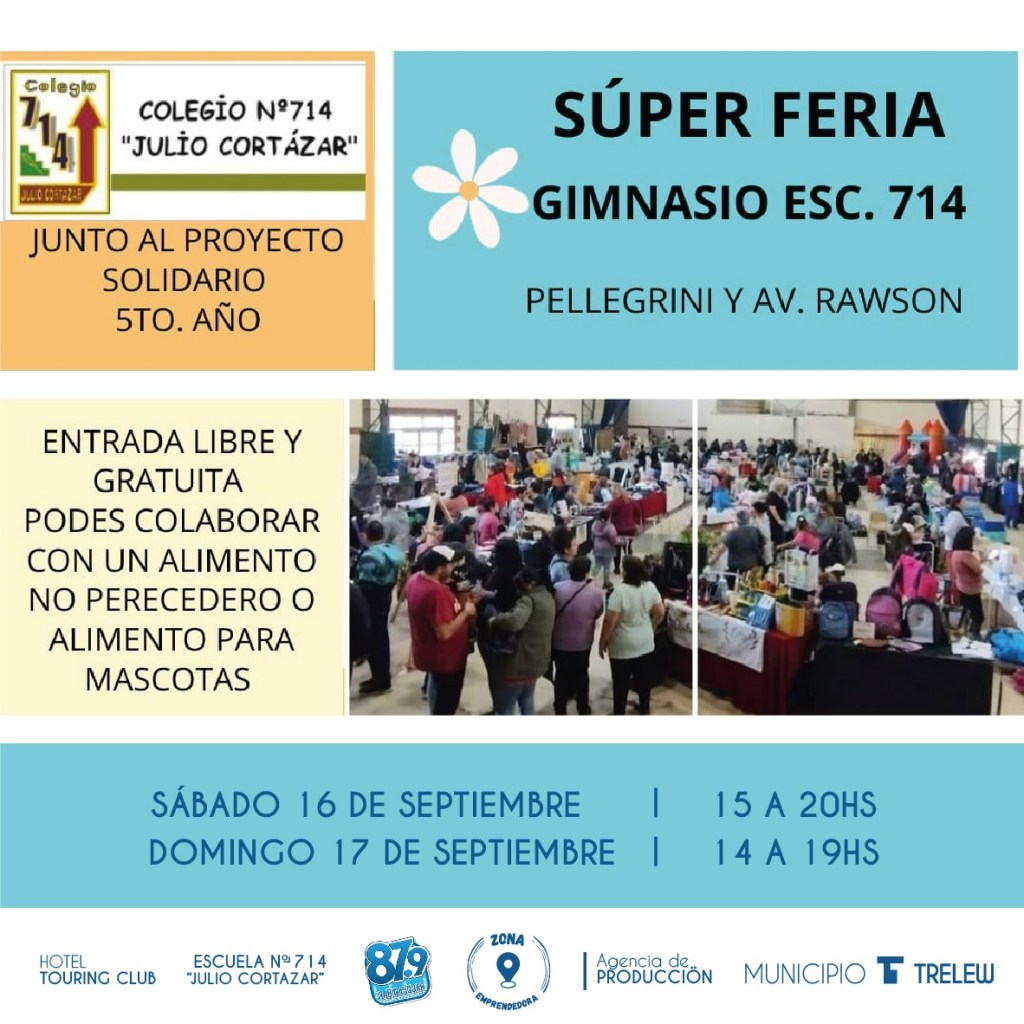 El Municipio de Trelew acompaña la Gran Feria Primaveral de la Escuela&nbsp;714