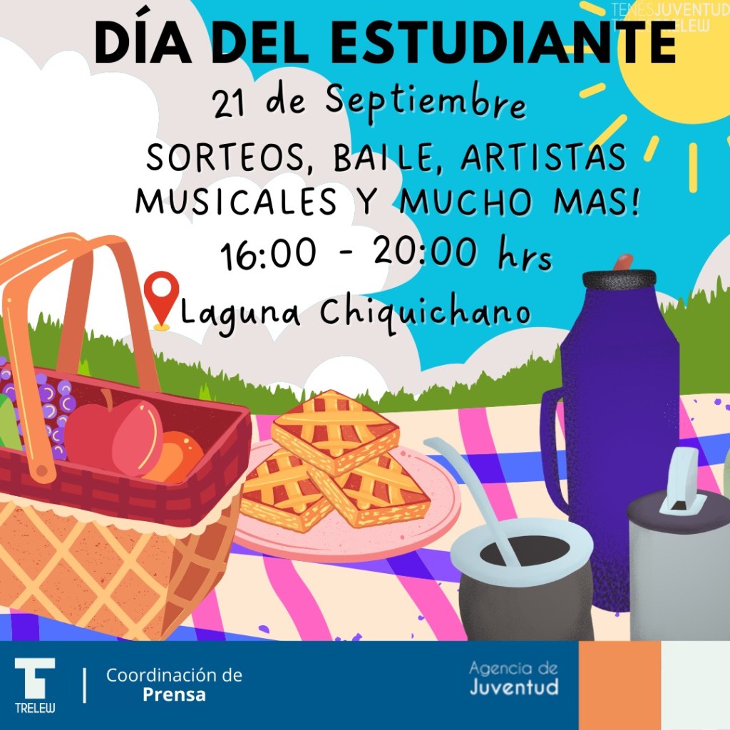 El Municipio de Trelew prepara festejos por el Día del&nbsp;Estudiante