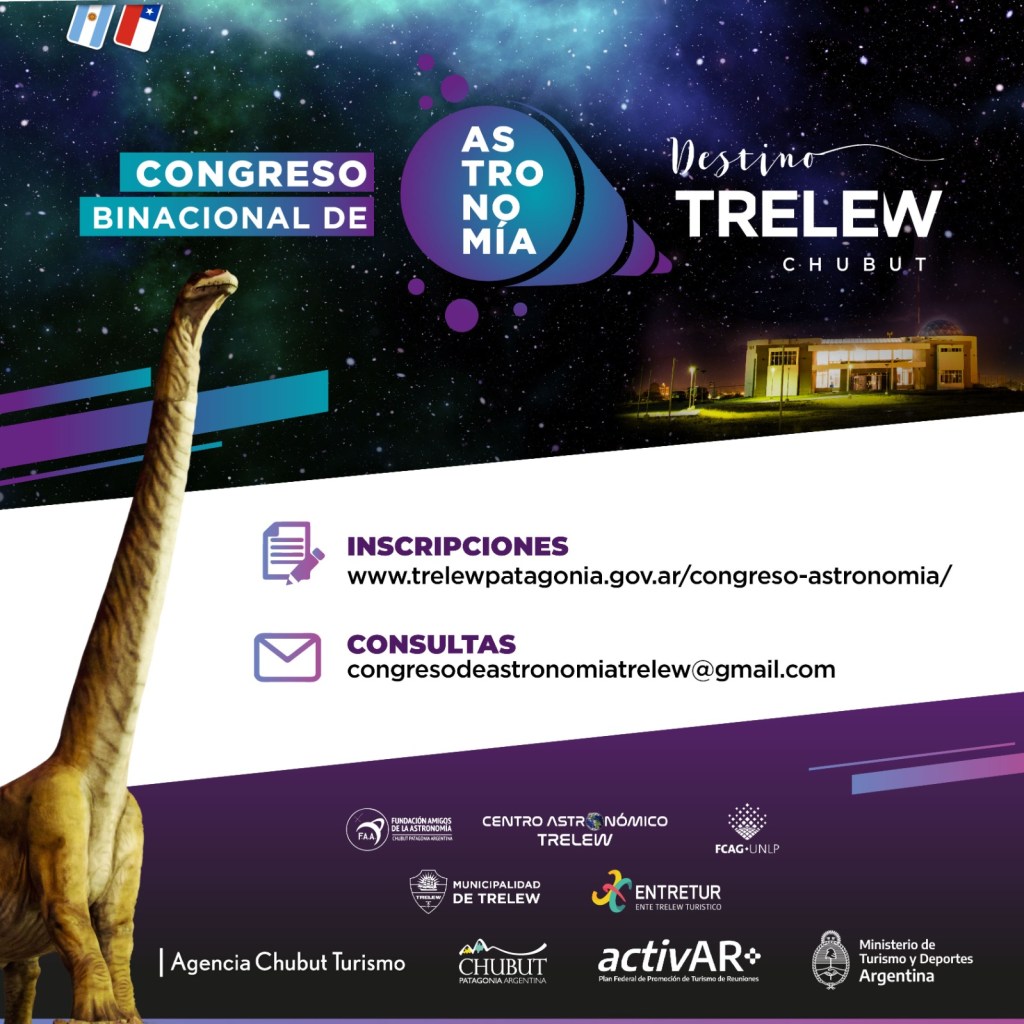 Trelew: Se viene el Congreso Binacional de&nbsp;Astronomía
