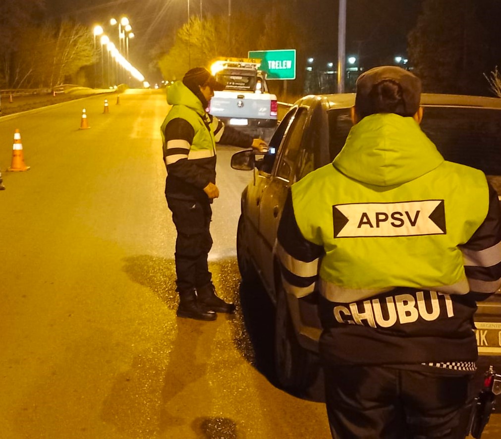 Seguridad Vial en Chubut: 41 conductores fueron retirados de la vía pública y se controlaron más de 8 mil vehículos durante el fin de&nbsp;semana