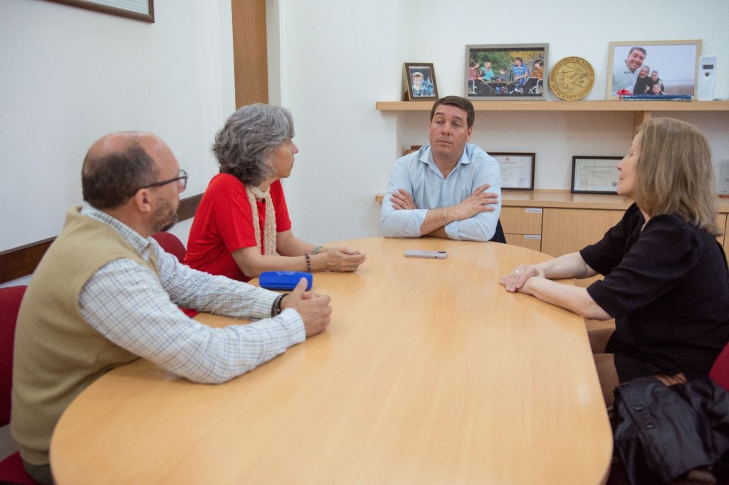 Rawson: Biss se reunió con la nueva rectora de la Universidad del Chubut, Marcela&nbsp;Freytes