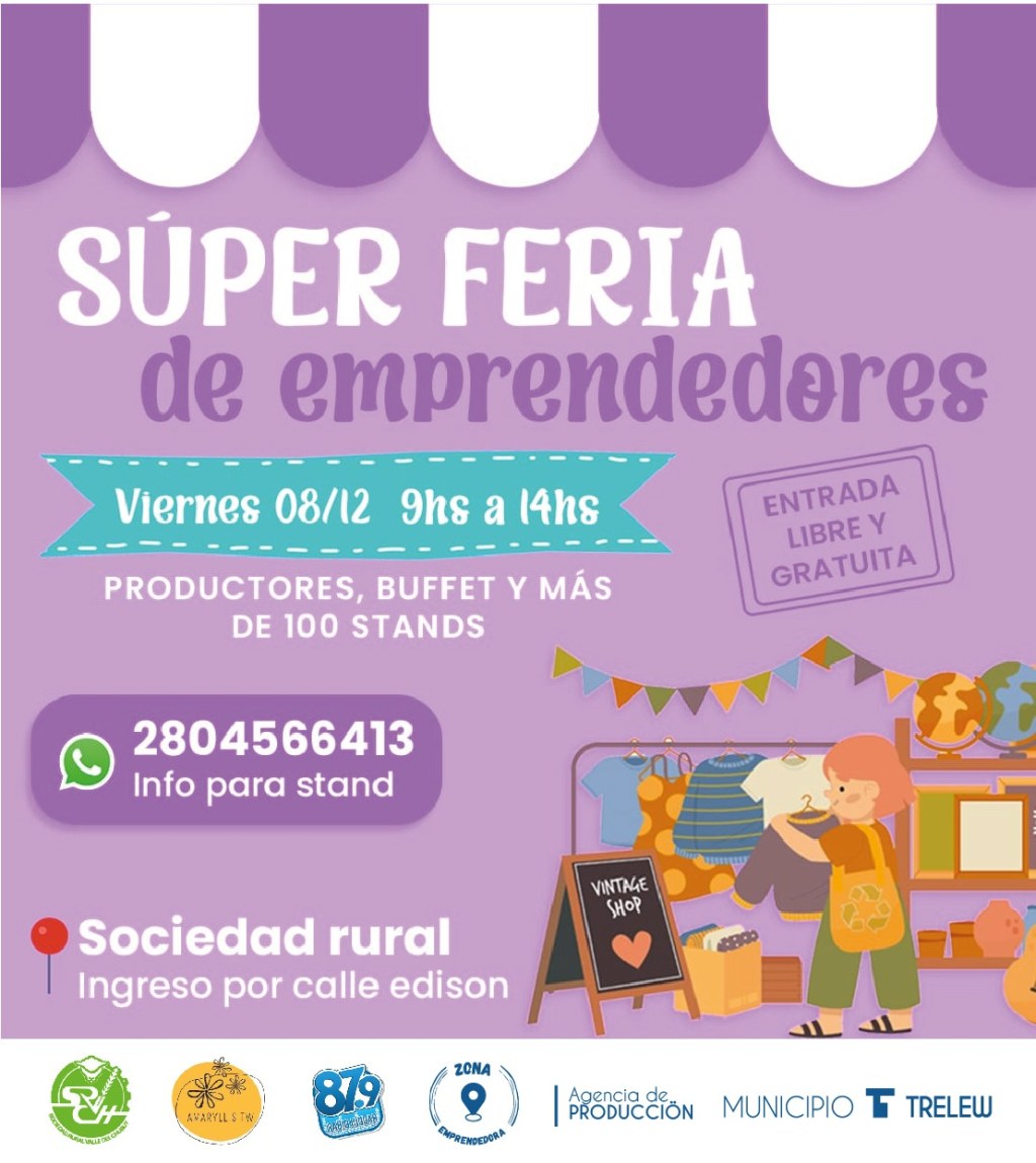 Se viene una nueva edición del Paseo Trelew Primero y el Municipio ya prepara una maratón de ferias para el fin de semana&nbsp;largo