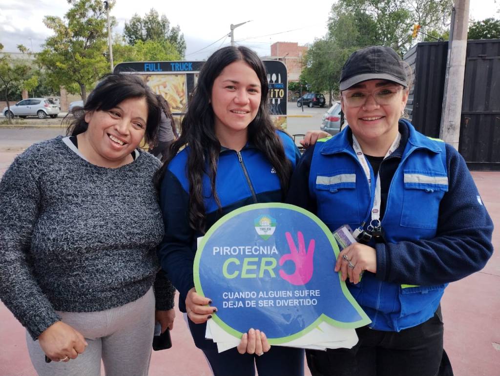El Municipio de Trelew inició campaña de concientización sobre el uso de&nbsp;pirotecnia