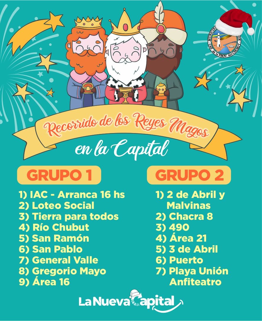 Rawson realizará el recorrido «Reyes Magos en la&nbsp;Capital»