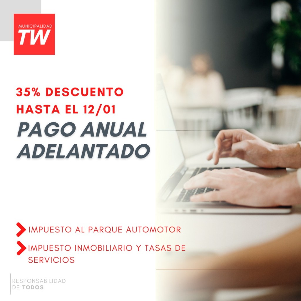 Con un 35% de descuento se lanzó el pago anual adelantado en&nbsp;Trelew