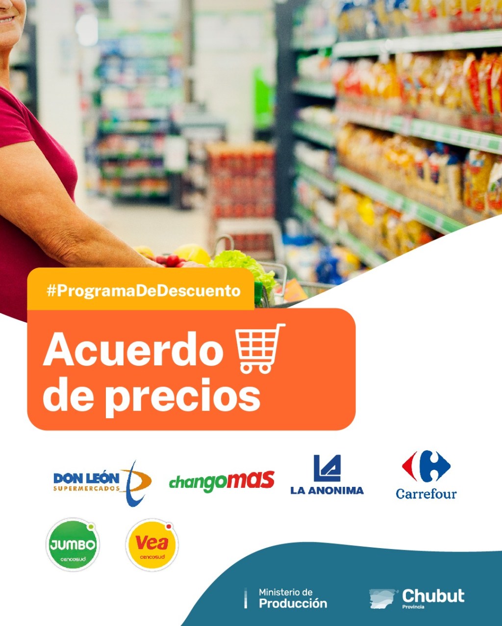 El Gobierno del Chubut renueva el acuerdo de precios con&nbsp;supermercados
